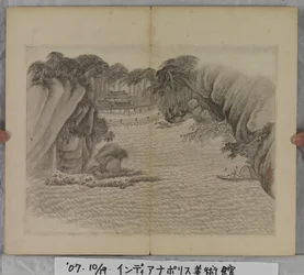 Album Of Landscape Paintings (blæk på papir)