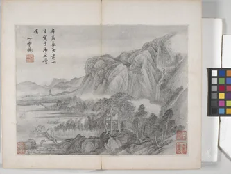Album Of Landscape Paintings (blæk på papir)