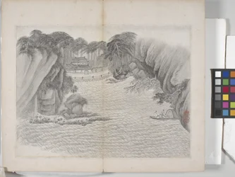 Album Of Landscape Paintings (blæk på papir)