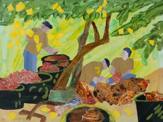 Madeira forår, Botanisk have (collage)