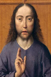 Sognekirke (Sankt Peter Sognekirke). maleri. Sidste aftensmad. Dirk Bouts. 1464-1468. Detalje. Central panel.