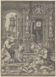 Sankt Lukas maler jomfruen, 1526.