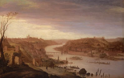 Panoramaudsigt over Prag (restaureret version, se også 52796)