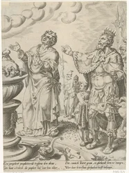 Kong Jeroboam og Guds mand foran alteret Historien om den ulydige Guds mand (serietitel)