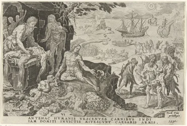 Kejserlige tropper af Charles V invaderer Mellemamerika, 1530 Victories of Charles V (serietitel) Divi Caroli. v. imp. opt. max. victoriae, ex multis praecipuae (serietitel)