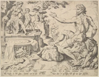 Ruben [1. Mosebog 49:3-4], fra serien De tolv patriarker, 1550.