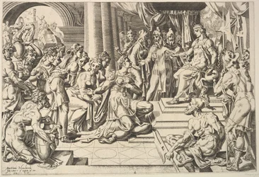 Salomon og dronningen af Saba, 1549.