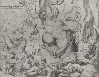 The World Perishing Together with Knowledge and Love, fra The Unrestrained World, tavle 4..., 1550.