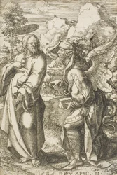 Kristus fristet af Djævelen, 1525