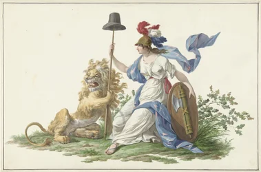 Model til flaget for den bataviske flåde, 1796