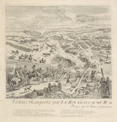 Slaget ved Drogheda på Boyne, 1. juli 1690 (venstre side)