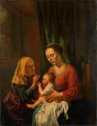 Jomfru og barn med St Anne