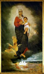 Madonna og barn (maleri på lærred)