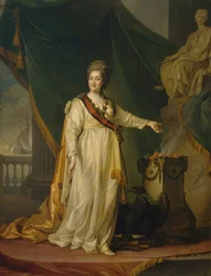 Catherine II som lovgiver i retfærdighedsgudindens tempel, 1783