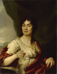 Portræt af Tsountes Ana Stepanovna Protasova 17451826, ca. 1800