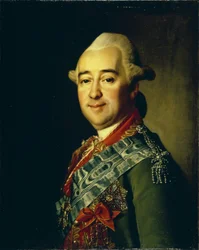 Portræt af general Mikhail Krechetnikov 1729-1793, 1770p