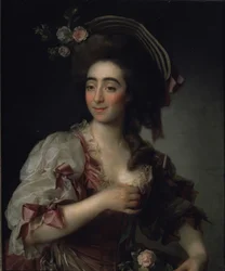 Portræt af operasangerinden Anna Davia Bernucci, 1782