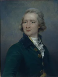 Portræt af digteren Ivan Ivanovich Dmitriev 1760-1837