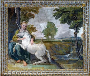 Jomfru med en enhjørning, 1604-05