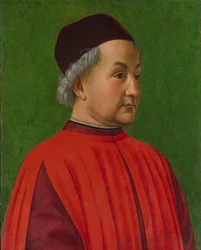 Portræt af en mand (tempera på træ)
