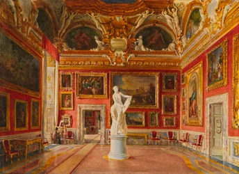 Sala di Giove ved Pitti-paladset i Firenze, 1875.