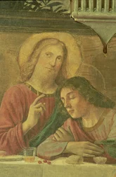 Kristi hoved, fra den sidste nadver, 1480