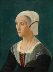 Lucrezia Tornabuoni, ca. 1475 (tempera og olie på poppelpanel)
