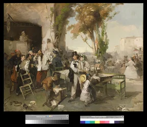 Bulletin, der annoncerer freden i Villafranca, 1861-62