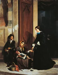 The Charity, af Induno Domenico