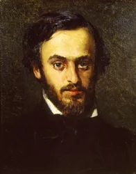 Portræt af Emilio Villari 1836-1904, 1855-1858.
