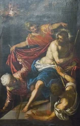 Kristus kronet med torne, ca. 1590 (olie på lærred)