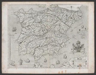 Hispaniae Descriptio de Domenico Zenoi (1560)