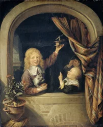 Børn med en musefælde
