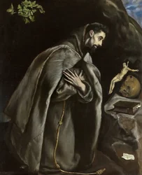 Sankt Frans beder, ca 1585.