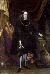 Barok: Charles II af Spanien, kendt som Ensorcele - Portræt af Charles II af Spanien af ​​Carreno de Miranda, Juan (1614-1685)