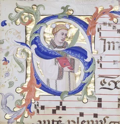 Meget stort historisk initial 