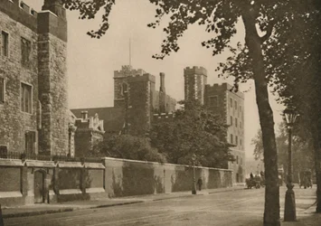 Lambeth Palace, residens for ærkebiskopperne af Canterbury i syv århundreder, c1935.