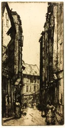 Rue des Halles, Vannes, Bretagne