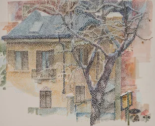 Busstoppested, 2011 (akvarel på papir)