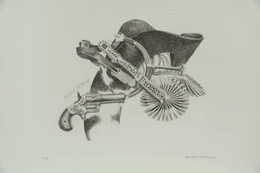 Colt Revolver "House", 1977 (gravering)
