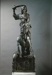 Judith og Holofernes. Bronze skulptur
