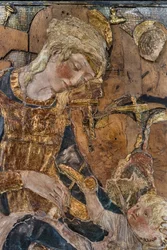 Madonna med barn og engle, før 1443 (polykrom stukkatur)