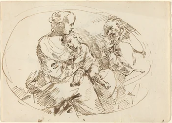 Hellig familie [recto]