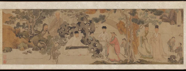 Exalted Gathering in the Green Woods, ca. 1620 (blæk og farve på papir)