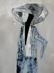Abstrakt kvindeprofil