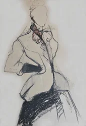 Elegant modetegning