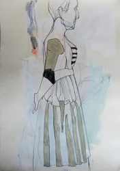 Elegant profilskitse