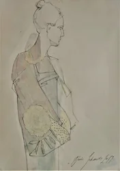 Profil af en elegant kvinde