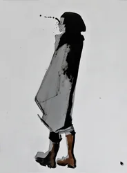 Figur med blækstænk