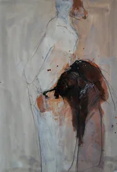 Stemningsfuld abstrakt figur